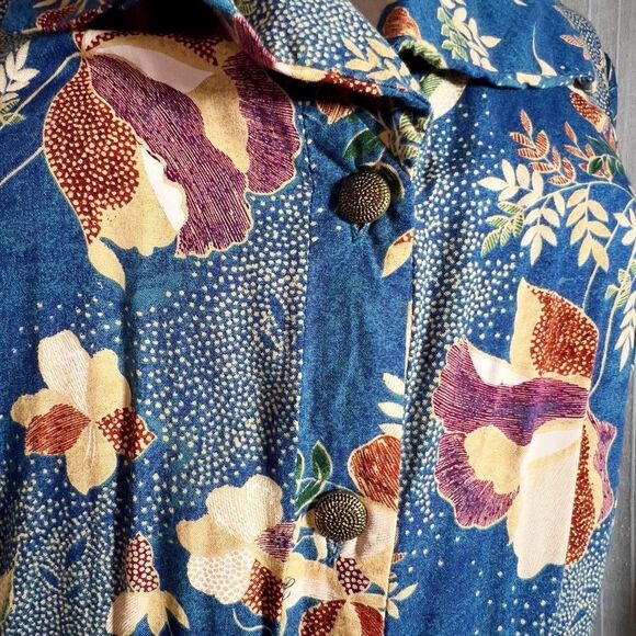 Bentley | Women’s | Dresses | M | Vintage Floral Abstract Button Down Maxi Dress - Picture 3 of 6